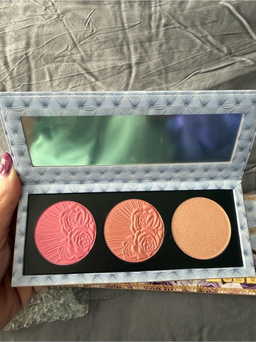 Pat McGrath Labs x Bridgerton Divine Blush Glow Trio Love At First Blush